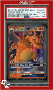 SM Black Star Promo SM211 Charizard GX PSA 8