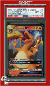 Hidden Fates 9 Charizard GX PSA 10