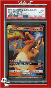 Hidden Fates 9 Charizard GX PSA 9