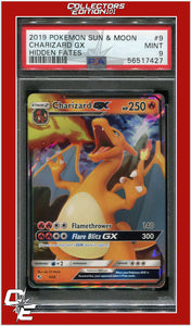 Hidden Fates 9 Charizard GX PSA 9