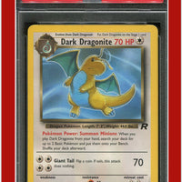 Team Rocket 22 Dark Dragonite PSA 8