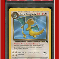 Team Rocket 22 Dark Dragonite PSA 8