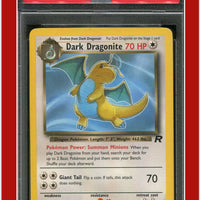 Team Rocket 22 Dark Dragonite PSA 8