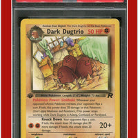 Team Rocket 23 Dark Dugtrio 1st Edition PSA 6