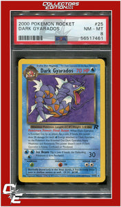 Team Rocket 25 Dark Gyarados PSA 8