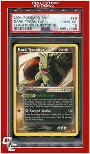 EX Team Rocket Returns 20 Dark Tyranitar PSA 10