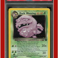 Team Rocket 14 Dark Weezing Holo PSA 9