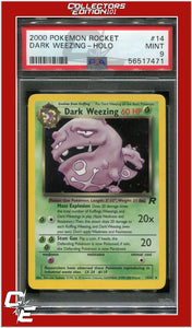 Team Rocket 14 Dark Weezing Holo PSA 9