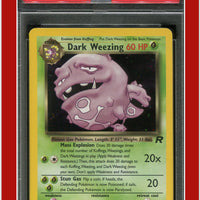 Team Rocket 14 Dark Weezing Holo PSA 8