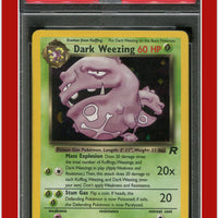 Team Rocket 14 Dark Weezing Holo PSA 7