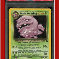 Team Rocket 14 Dark Weezing Holo PSA 4