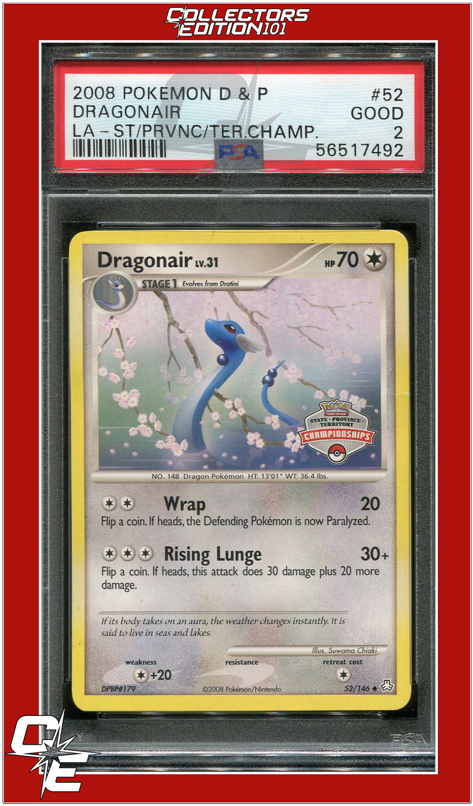 Legends Awakened 52 Dragonair S/P/T Championships PSA 2