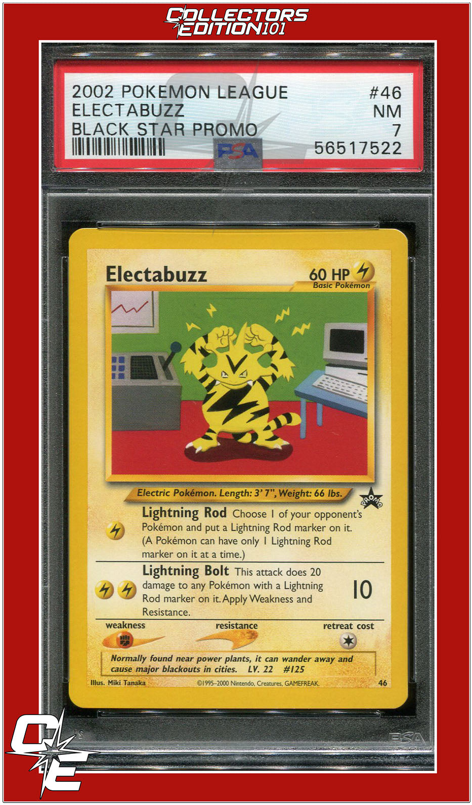 Black Star Promo 46 Electabuzz PSA 7