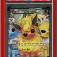 Generations Radiant Collection RC28 Full Art Flareon EX PSA 8