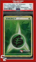 Call of Legends Grass Energy 88 Holo Crosshatch Play! Pokemon PSA 5
