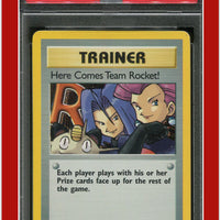 Team Rocket 15 Here Comes Team Team Rocket! Holo PSA 9