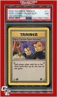 Team Rocket 71 Here Comes Team Team Rocket! 1st Edition PSA 7
