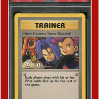 Team Rocket 71 Here Comes Team Team Rocket! 1st Edition PSA 7