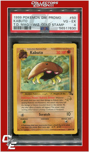 Fossil 50 Kabuto Wizards Gold Stamp PSA 4