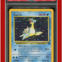 Fossil 10 Lapras Holo PSA 8