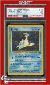 Fossil 10 Lapras Holo PSA 3