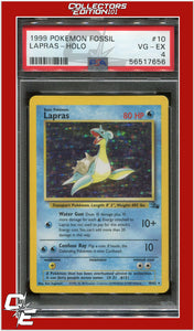 Fossil 10 Lapras Holo PSA 4