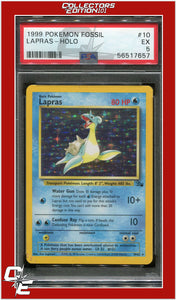 Fossil 10 Lapras Holo PSA 5