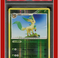 Rising Rivals 45 Leafeon Reverse Foil PSA 8