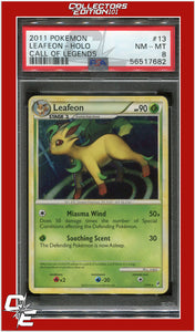 Call of Legends 13 Leafeon Holo PSA 8