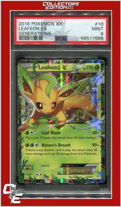 Generations 10 Leafeon EX PSA 9