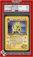 Gym Challenge 28 LT. Surge's Jolteon PSA 7
