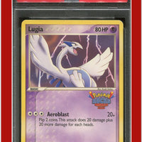 EX Unseen Forces 29 Lugia Pokemon Rocks America PSA 7