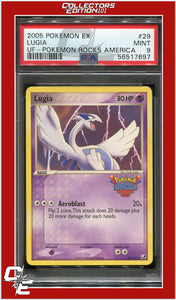 EX Unseen Forces 29 Lugia Pokemon Rocks America PSA 9