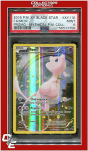 XY Black Star Promo XY110 Full Art Mew PSA 9