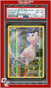 XY Black Star Promo XY110 Full Art Mew PSA 8