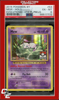 XY Evolutions Mew 53 Holo 4th Place Pokemon League PSA 6
