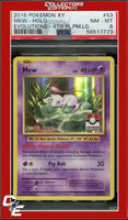 XY Evolutions Mew 53 Holo 4th Place Pokemon League PSA 8

