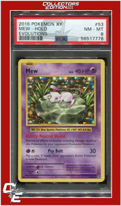 Evolutions 53 Mew Holo PSA 8