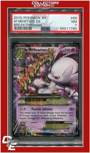 BREAKthrough 64 M Mewtwo EX PSA 7