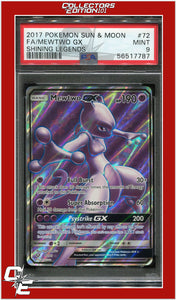 Shining Legends 72 Full Art Mewtwo GX PSA 9