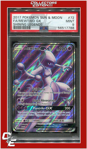 Shining Legends 72 Full Art Mewtwo GX PSA 9