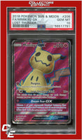 Lost Thunder 206 Full Art Mimikyu GX PSA 10
