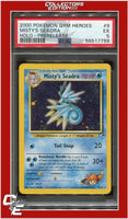 Gym Heroes 9 Misty's Seadra Holo Prerelease PSA 5
