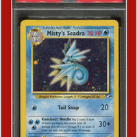 Gym Heroes 9 Misty's Seadra Holo Prerelease PSA 5