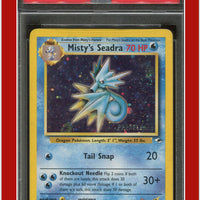 Gym Heroes 9 Misty's Seadra Holo Prerelease PSA 5