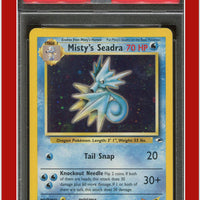 Gym Heroes 9 Misty's Seadra Holo Prerelease PSA 6