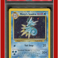 Gym Heroes 9 Misty's Seadra Holo Prerelease PSA 5