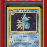 Gym Heroes 9 Misty's Seadra Holo Prerelease PSA 5