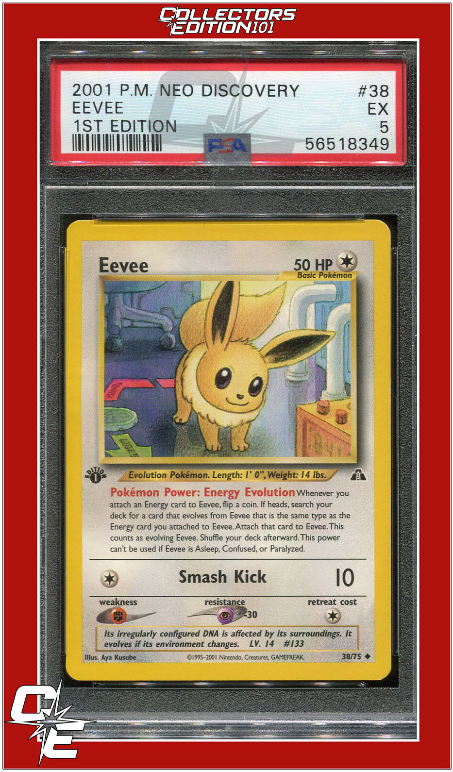 Neo Discovery 38 Eevee 1st Edition PSA 5