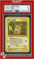 Fossil 14 Raichu Holo PSA 5
